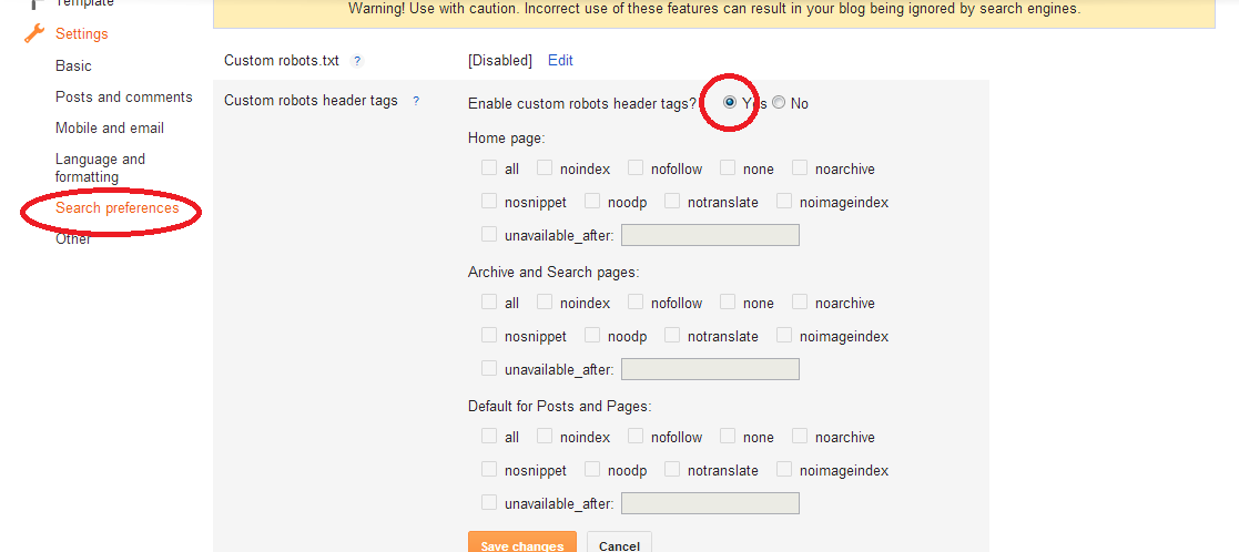 How to add & edit /robots.txt in Blogger blogspot blogs